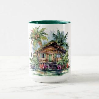 Tropical Paradise Watercolor Tasse Hawaiian Editio