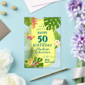 Tropical Paradise Yearly Birthday Card Acryleinladungen (In Situ (Hochzeit))