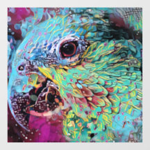 Tropical Parrot Abstract Design