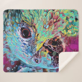 Tropical Parrot Abstract Design Sherpadecke (Vorderseite (Horizontal))