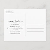 Tropical Parrot Beach Hochzeit Save the Date Ankündigungspostkarte (Rückseite)