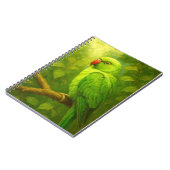tropical Parrot Notebook - Green Bird Journal Notizblock (Linke Seite)