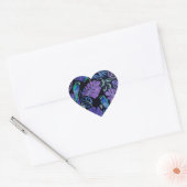 Tropical Parrot Paradise Heart Stickers (Umschlag)