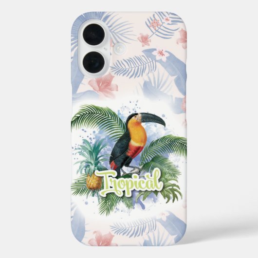 Tropical Parrot Theme Case-Mate iPhone Hülle (Rückseite)