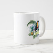 Tropical Parrot Theme Jumbo-Tasse (Vorderseite Rechts)
