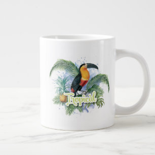 Tropical Parrot Theme Jumbo-Tasse