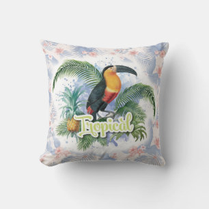 Tropical Parrot Theme Kissen