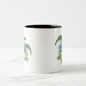 Tropical Parrot Theme Zweifarbige Tasse (Mittel)
