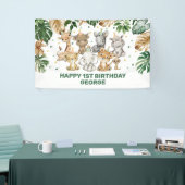 Tropical Party Animal Jungle Wild 1. Geburtstag Banner (Messeveranstaltung)