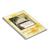 Tropical Party Tiki Hut Gästebuch Notizblock (Rechte Seite)