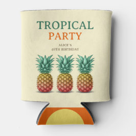 Tropical party with pineapple dosenkühler