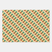 Tropical party with retro pineapple geschenkpapier set (Vorderseite)