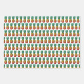 Tropical party with retro pineapple geschenkpapier set (Vorderseite 2)