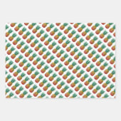 Tropical party with retro pineapple geschenkpapier set (Vorderseite)