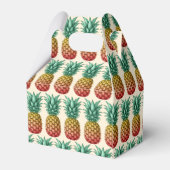 Tropical party with retro pineapple geschenkschachtel (Rückseite)