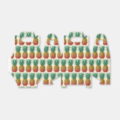 Tropical party with retro pineapple geschenkschachtel (Ungefaltet)