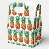 Tropical party with retro pineapple geschenkschachtel (Geöffnet)