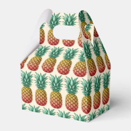 Tropical party with retro pineapple geschenkschachtel
