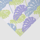 Tropical Pastel Monstera Leaf Seidenpapier (Ausschnitt)