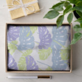 Tropical Pastel Monstera Leaf Seidenpapier (Geschenk)