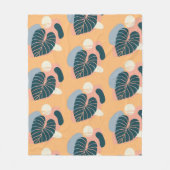 Tropical Patterected Fleecedecke (Vorderseite)