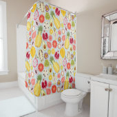 Tropical Pattern Shower Curtain Duschvorhang (Beispiel)