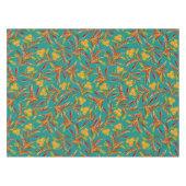 Tropical Pattern with Red and Yellow Leaves Tischdecke (Vorderseite (Horizontal))
