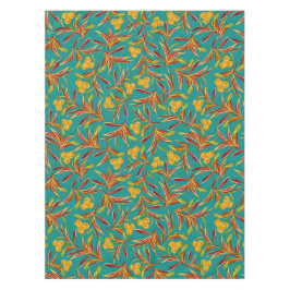 Tropical Pattern with Red and Yellow Leaves Tischdecke