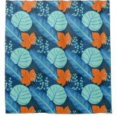 Tropical Patterns Pflanze Art Pflanze Kunst, Dicht Duschvorhang (Vorderseite)