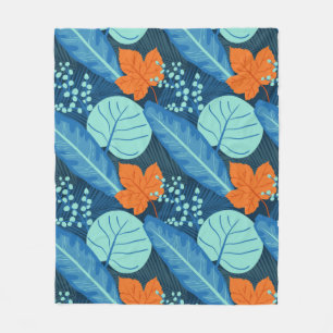 Tropical Patterns Pflanze Art Pflanze Kunst, Dicht Fleecedecke