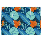 Tropical Patterns Pflanze Art Pflanze Kunst, Dicht Große Geschenktüte (Rückseite)