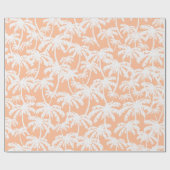 Tropical Peach Fuzz Pantone Farbe des Jahres 2024 Geschenkpapier (Flach)