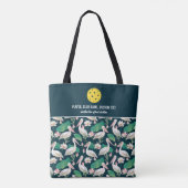 Tropical Pelican Print Custom Pickleball Paddle Tasche (Rückseite)