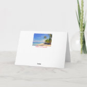 Tropical Philippines Island Beach Palm Paradise Karte (Rückseite)