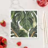Tropical Philodendron im Stil von Jean Triptyc Serviette (Beispiel)