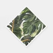Tropical Philodendron im Stil von Jean Triptyc Serviette (Ecke)