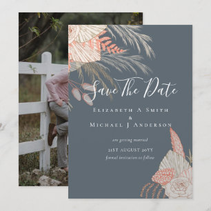 Tropical Photo Save Dates PAMPASGRAS Terrakotta