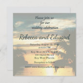 Tropical Photo Wedding Invitation Einladung (Vorne/Hinten)