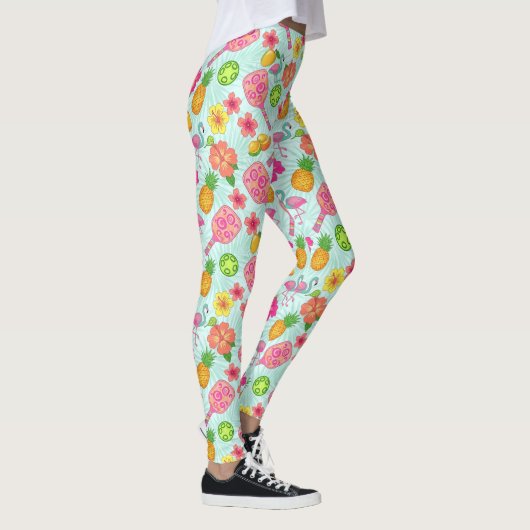 Tropical Pickleball Lilly Vibes Leggings (Rechts)