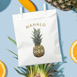 Tropical Pineaple Mahalo Vielen Dank für Ihre Unte Geschenktütchen