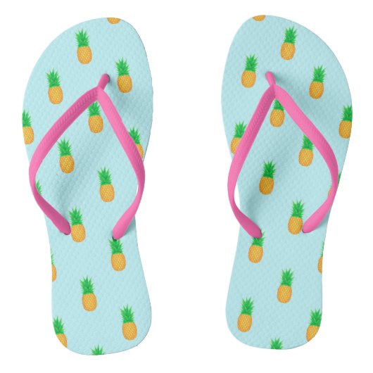 Tropical Pineapple Print Beach Badesandalen (Fußbett)
