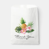 Tropical Pineapple Summer Baby Shower Thank You Geschenktütchen (Vorderseite)