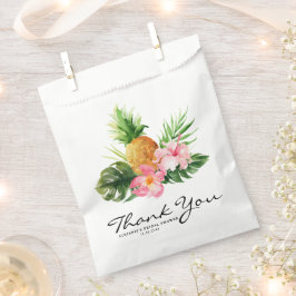 Tropical Pineapple Summer Bridal Shower Thank You Geschenktütchen