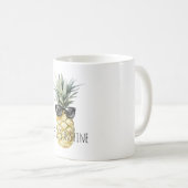 Tropical Pineapple Sunglasses Sunshine Kaffeetasse (VorderseiteRechts)