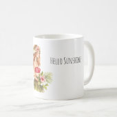 Tropical Pineapple Sunglasses Sunshine Kaffeetasse (VorderseiteRechts)