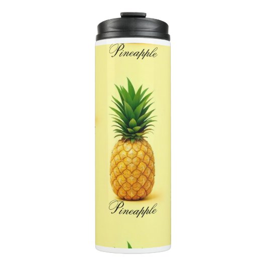 Tropical Pineapple Wash – Pineapple Pattern Thermosbecher (Vorderseite)