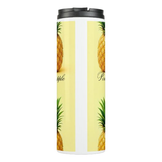Tropical Pineapple Wash – Pineapple Pattern Thermosbecher (Rückseite)