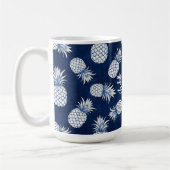Tropical Pineapple with Name – Watercolor Style Kaffeetasse (Links)