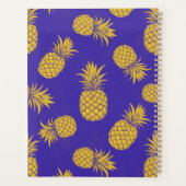 Tropical Pineapple with Name – Watercolor Style Planer (Rückseite)