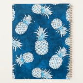Tropical Pineapple with Name – Watercolor Style Planer (Rückseite)